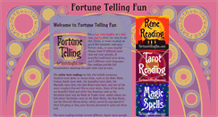Desktop Screenshot of fortunetellingfun.com