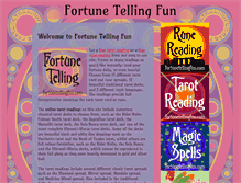 Tablet Screenshot of fortunetellingfun.com